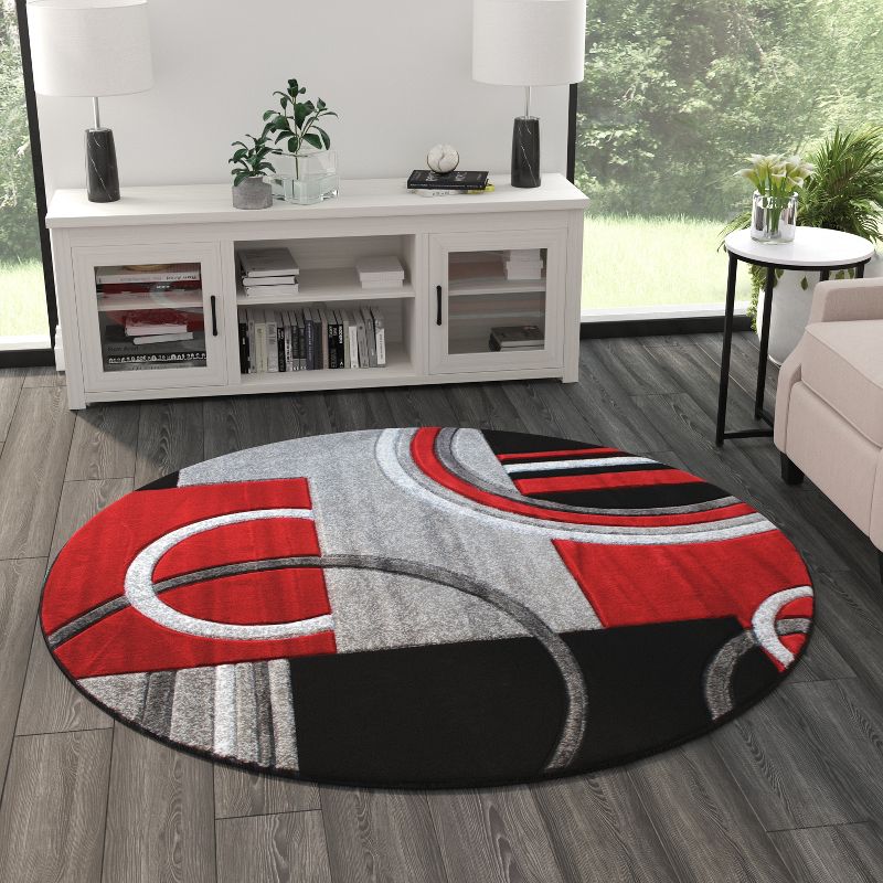 Masada Rugs Sophia Collection Hand Sculpted Modern Contemporary Area Rug, 2 of 7