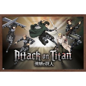 Trends International Attack on Titan: Season 4 - Collage Framed Wall Poster Prints - 1 of 4