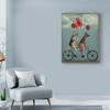 Trademark Fine Art -Fab Funky 'German Shepherd Tandem' Canvas Art - 3 of 4