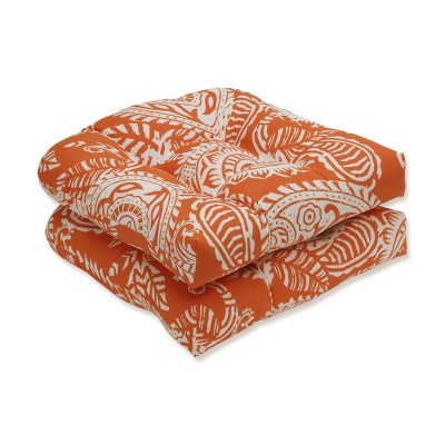 Orange outdoor seat outlet cushions