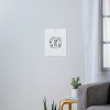 Wonder Forest Folky Forest Monogram Letter Art Print Unframed Wall Poster Gray - Deny Designs - 3 of 4