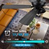Kviflon 52 Inches Downrod Ceiling Fan with Light,3CCT LED Light,Reversible DC Motor,2 Downrod Inside - 3 of 4