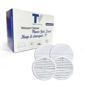 Topvacuumparts Replacement Pads (4 Packs) for Bissell Powered Hard Floor Mop 2124 2315 20391 23157 23159 2307 Washable 2xSoft Touch & 2xScrubby Pads - 1 of 3