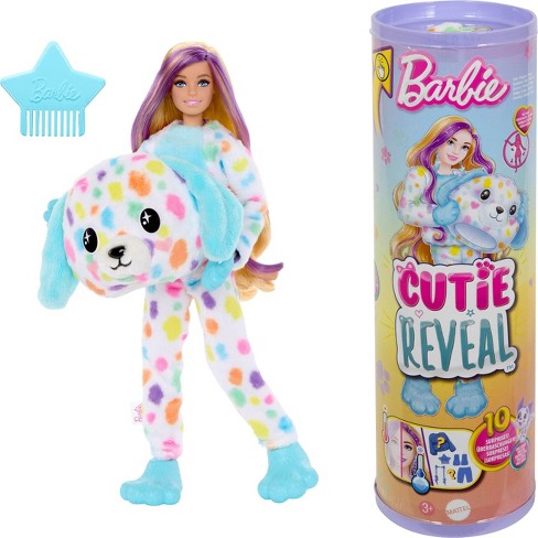 Barbie Cutie Reveal Doll, Dalmatian Costume & Accessories, Color Dream 