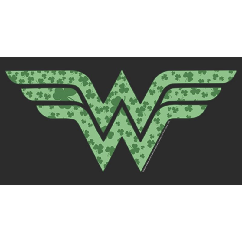 Women's Wonder Woman St. Patrick's Day Wonder Woman Shamrock Logo T-Shirt, 2 of 5