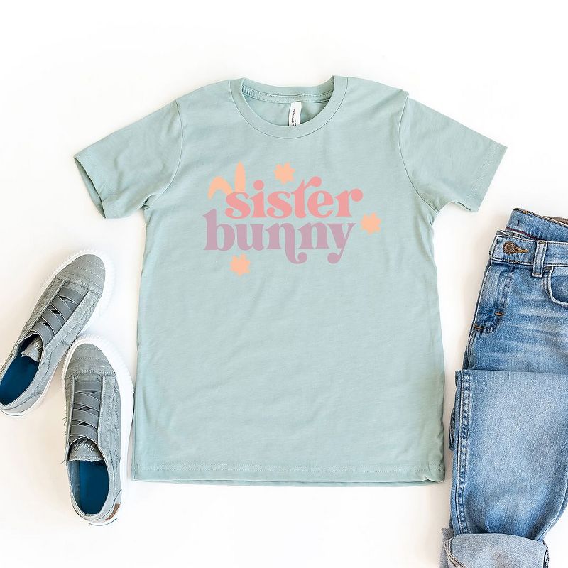 The Juniper Shop Sister Bunny Youth Short Sleeve Tee, 2 of 3