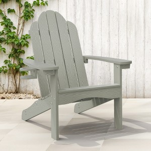 Arceso Adirondack Chairs with Cup Holder, 300lbs Weather Resistant - 1 of 4