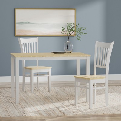 Glenwillow Home 48" Wood Dining Table + Spindle Back Dining Chairs Dining Set (3-Piece or 5-Piece Set)