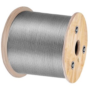 VEVOR 3/16 Inch 7x19 Stainless Steel Aircraft Cable Reel 500FT Stainless Steel Cable T304 Wire Rope Winch Cable Replacement (T304),Silver - 1 of 4