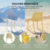 WestinTrends Playa Outdoor Stackable Modern Plastic Dining Chairs (Set of 2) - 3 of 4