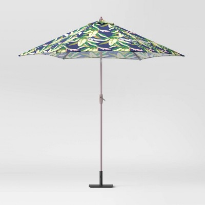 9' Round Patio Umbrella DuraSeason Fabric™ Banana Leaf - Threshold™