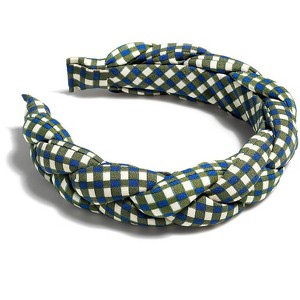 Shiraleah Braided Check Print Headband-Multi - 1 of 4