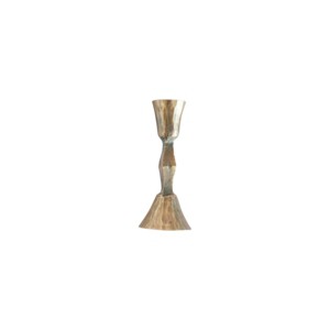 Slickblue Hand Forged Iron Taper Candle Holders, Black or Brass Finish Metal Stands in Small and Large Sizes - 1 of 4