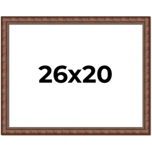 PosterPalooza | 26x20 Modern Bamboo Picture Frame, UV Acrylic, 5 Finishes - 1 of 4