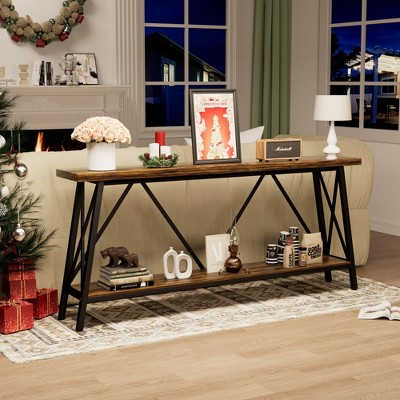 HDZNVF Extra Long Sofa Table, Console Behind Sofa