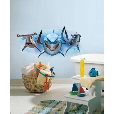 Finding Nemo Sharks Peel and Stick Giant Wall Decal - RoomMates