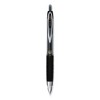 uniball Signo 207 Gel Pen, Retractable, Fine 0.5 mm, Black Ink, Smoke/Black Barrel, Dozen - image 2 of 4