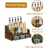 Wood Coffee Station Organizer with Drawer, K-Cup Pod Holder Storage Box for Countertop Coffee Bar - 4 of 4