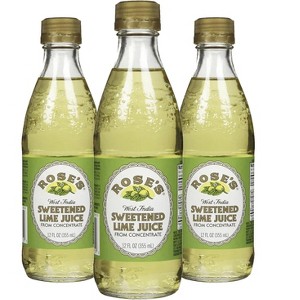 Rose’s Sweetened Lime Juice 3 Pack 12 OZ Bottle, | Perfect for Cocktails, Beverages, and Mixers - 1 of 4