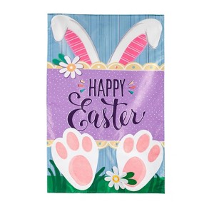 Happy Easter Bunny Applique House Flag - 1 of 1