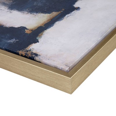 Blue Drift Abstract 5-Piece Framed Canvas Wall Art Set