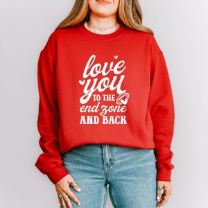Simply Sage Market To The End Zone And Back Sweatshirt - 1 of 4