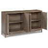 Chrestner Dining Server Black/Gray - Signature Design by Ashley: Contemporary Storage, 4-Door Sideboard - image 3 of 4