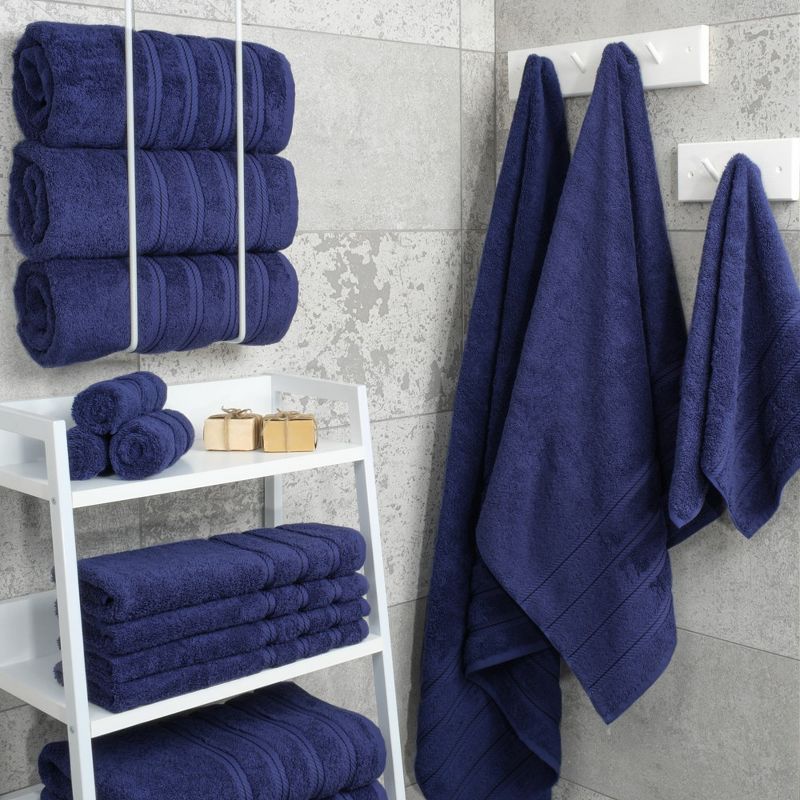 American Soft Linen 4 Pack Bath Towel Set, 100% Cotton, 27 inch by 54 inch Bath Towels for Bathroom, 2 of 10