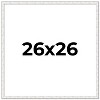 PosterPalooza | Square Textured White Picture Frame - UV Acrylic, Foam Board Backing, Hanging Hardware - 2 of 4