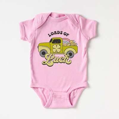 The Juniper Shop Loads Of Luck Retro Truck Baby Bodysuit