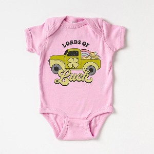 The Juniper Shop Loads Of Luck Retro Truck Baby Bodysuit - 1 of 2