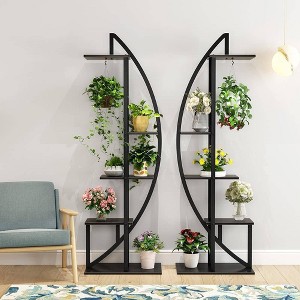 LITTLE TREE 62.99" 5 Tier Plant Stand Brown - 1 of 4