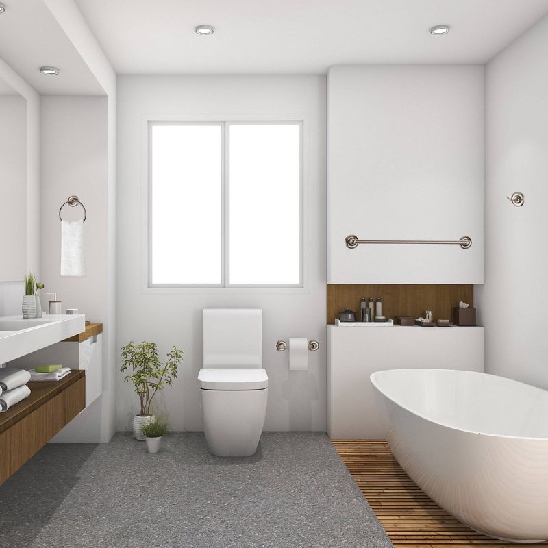4pc San Martin Bathroom Accessory Kit Satin Nickel - Design House, 3 of 8
