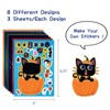 Wrapables Make Your Own Halloween Stickers, DIY Make a Face Sticker Sheets, Halloween Crafts and Activities, Party Favors (24 Sheets) - 2 of 4