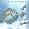 HTUTWOO Sport Bands For Apple Watch Band 40mm 41mm 38mm 44mm 45mm 46mm 42mm ,Cute Silicone Strap For Apple Watch Series 10 9 8 7 6 5 4 3 - 3 of 4