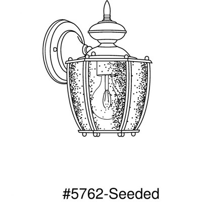 Antique Bronze 10" Outdoor Wall Lantern with Seeded Glass