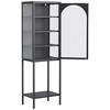 Yinvani 5-Tier Cube Bookshelf Storage Cabinet with 3 Adjustable Shelves - 3 of 4