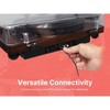 VICTOR VWRP-1600 Lincoln Record Player, 3 Speed Turntable with Bluetooth, Dust Cover, and 2 Detached Speakers - 4 of 4