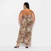 Women's Lace Trim Maxi Empire Waist Dress - Wild Fable™ - 3 of 3