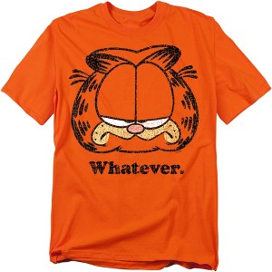 Garfield Whatever Adult T-Shirt Orange Medium - 1 of 4