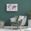 Wild Apple Portfolio 'Old World Map Purple Gray' Canvas Art - 3 of 4