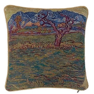 Signare USA Art Van Gogh Champs pres des Alpilles Pillowcase/ Cushion Cover 18 x 18 inch - 1 of 1