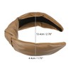 Unique Bargains Cross Knotted PU Leather Non-slip Fashion Wide Headband 1 Pc - 4 of 4