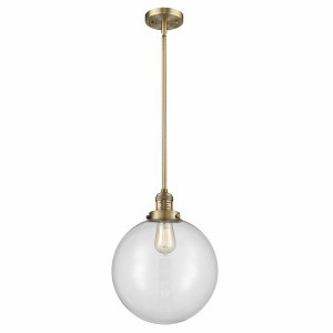 Beacon - 1 Light Stem Hung Mini Pendant In Industrial Style-15 Inches Tall and 12 Inches Wide - 1 of 1