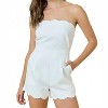 Women's Whitley Strapless Romper - day + moon - 2 of 4