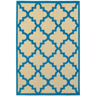 Oriental Weavers Cayman 660L9 Sand/ Blue Indoor/Outdoor Area Rug - 9'10" x 12'10"
