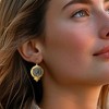 Ross-Simons Italian Tagliamonte Blue Venetian Glass Arethusa Drop Earrings in 18kt Gold Over Sterling - 2 of 4