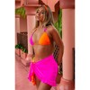 Moda Minx Sweet Like Candy 'Love Heart' Short Ruffle Contrast Sarong - 4 of 4