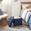 SONGMICS Storage Ottoman, Small Ottoman Foot Rest with Legs, 15 x 15 x 15.7 Inches Foot Stool, Ottoman with Storage, Load up to 660 lb, - 4 of 4
