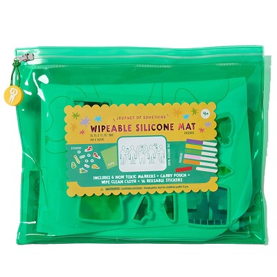 Journey of Something: Wipeable Silicone Mat - Friends - Reusable Coloring Kit